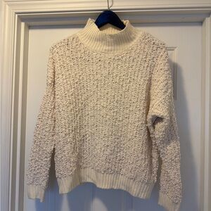 Dreamers Ivory Knit Turtleneck Sweater